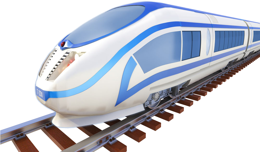 Railways Clipart Bullet Train - Train For Design (1000x667), Png Download