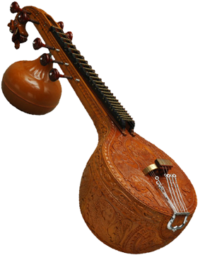 Img - Rare Instruments - Rudra Veena Instrumental (443x579), Png Download