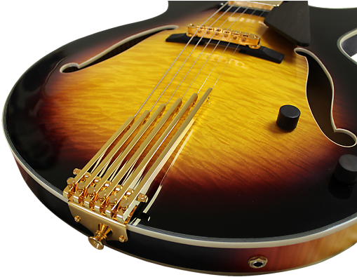 Conti Entrada Flamed Sunburst W/ Upgraded Bridge & - Indian Musical Instruments (620x413), Png Download