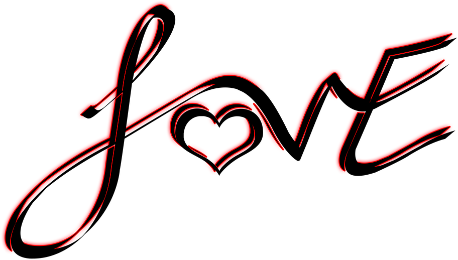 Love Text Png Transparent Images - Love Writing Png (960x617), Png Download