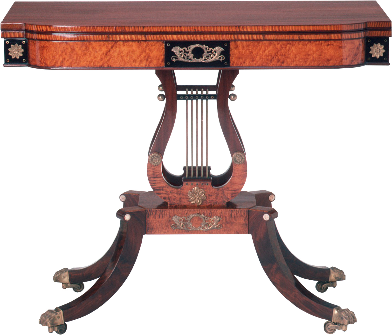 Lyre-base Card Table (2097x1463), Png Download