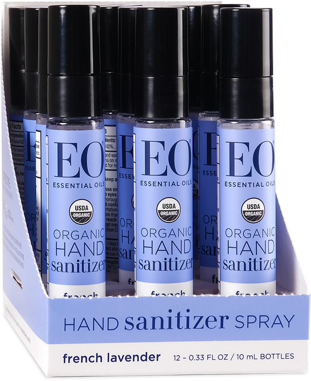 Eo Organic Lavender Botanical Hand Sanitizer Spray - Hand Sanitizer (1500x1500), Png Download