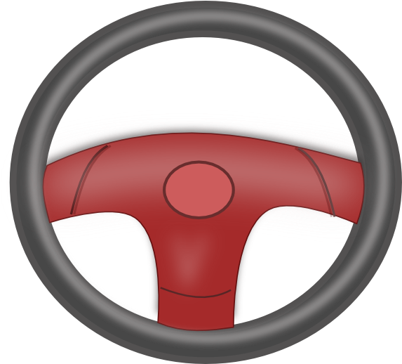 Clipart Steering Wheel (600x517), Png Download