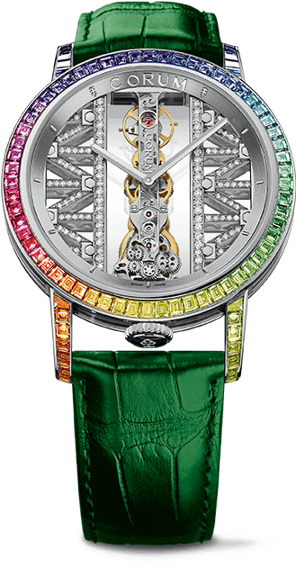 Golden Bridge Round - Corum Watch Golden Bridge Round Limited Edition (511x758), Png Download
