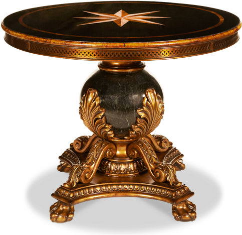 Aico Discoveries Collection - Aico Michael Amini Discoveries Round Entry Table (600x510), Png Download
