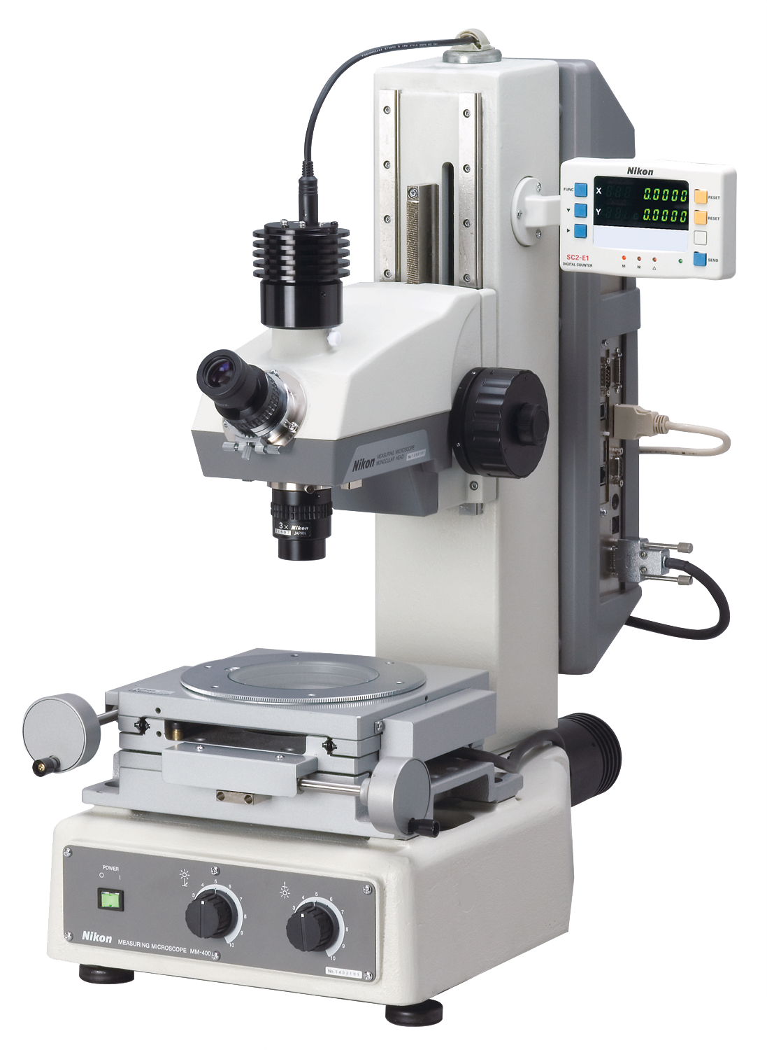 Nikon Mm-400/800 Series Measuring Microscopes - Nikon Mm 400 Microscope (1097x1500), Png Download
