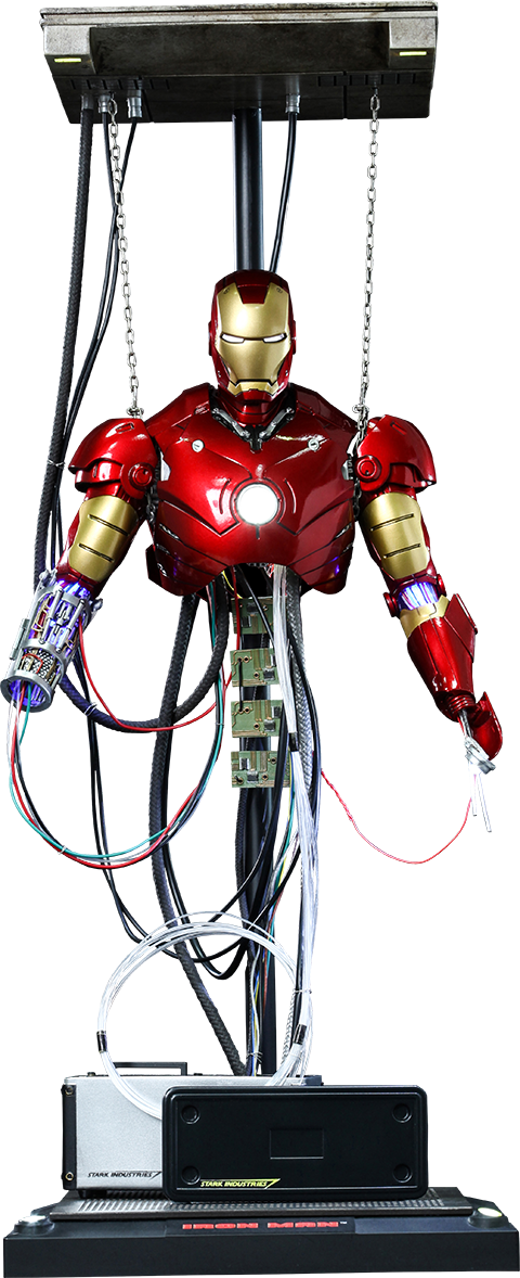 Iron Man Chest Logo Png - Marvel: Hot Toys Die Cast Movie Masterpiece Series (480x1178), Png Download