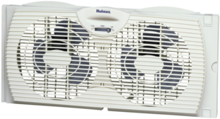 Holmes® Twin Window Fan With Reversible Air Flow Control - Holmes 7 Twin Window Fan Hawf2021-u (480x273), Png Download
