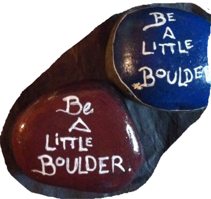 Painted River Rocks ~ Sayings & Inspiration - Slipper (430x406), Png Download