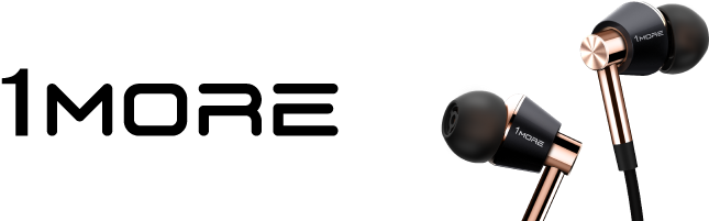Select Your Earphone Model Below To Find Your Compatible - 1more E1001 Triple Driver In-ear Headphones Gold (746x209), Png Download