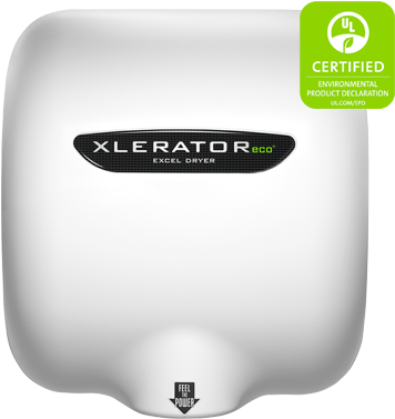 Model Xl Bw Eco White Thermoset Cover - Xlerator Hand Dryer Eco (386x400), Png Download
