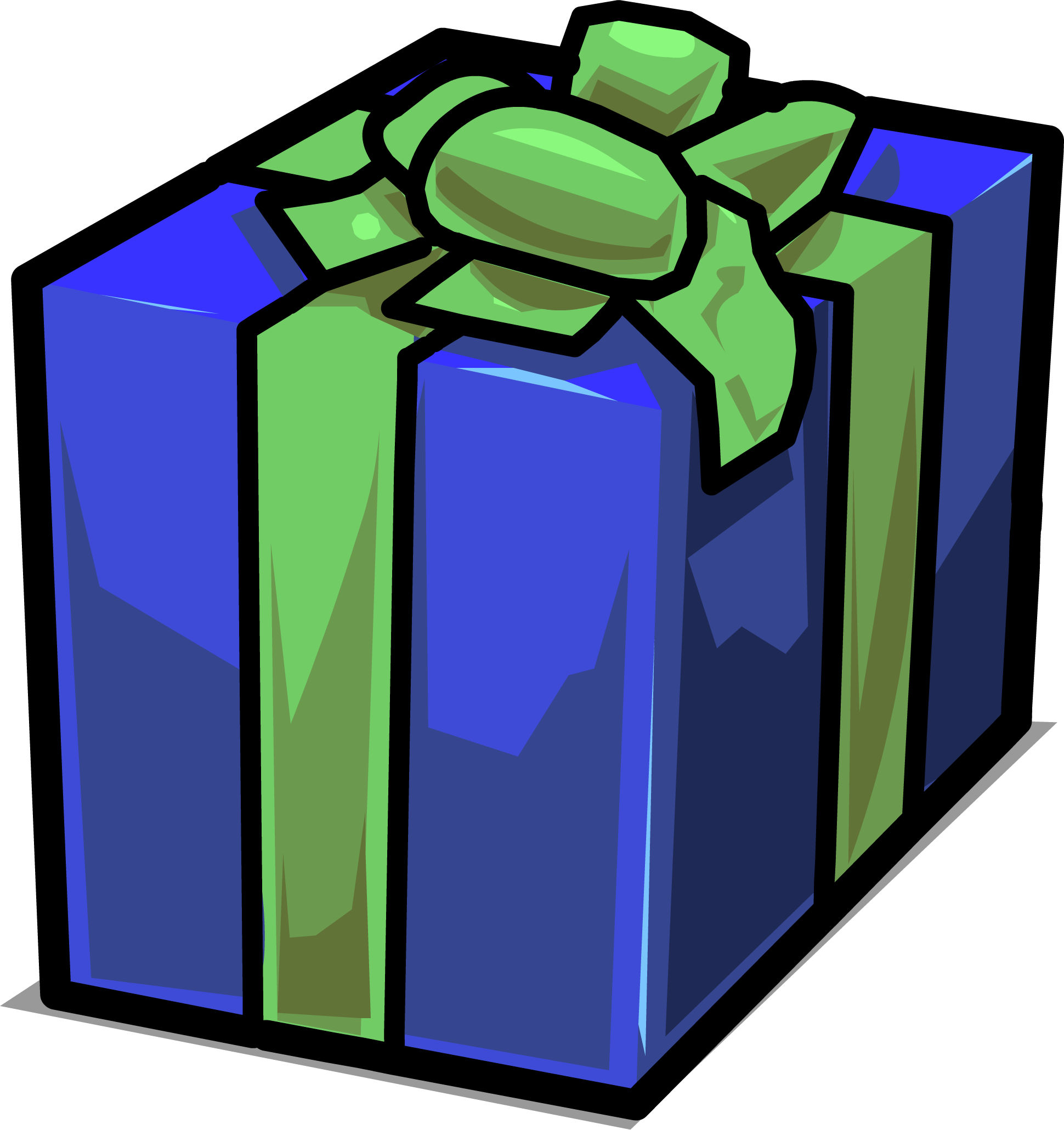 Holiday Gifts - Club Penguin Wiki Regalos (1940x2061), Png Download