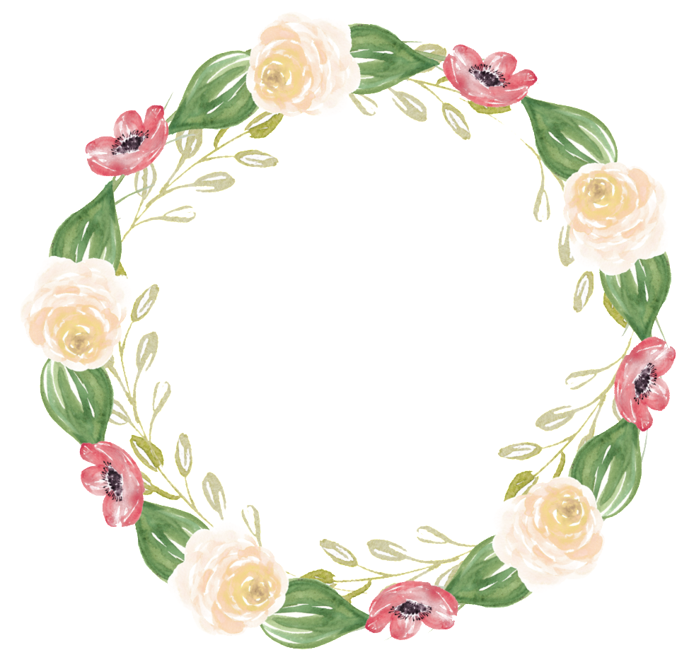Fresh Light Orange Flowers Hand Painted Garland Decorative - Rustikale Baby-duschen-einladung, Rose, Mit Blumen (1024x1024), Png Download