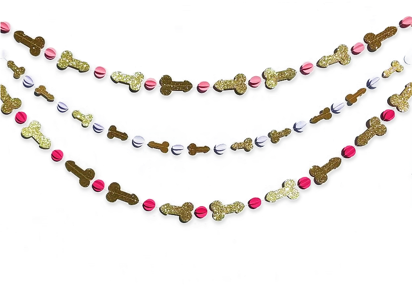 Penis Party Garland Banner, 5' Bachelorette Party & - Bachelorette Party (832x707), Png Download