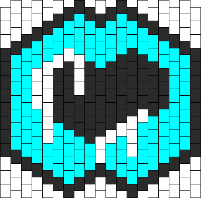 Dripping Herat Mask Bead Pattern - Steven Universe Kandi Mask (400x393), Png Download