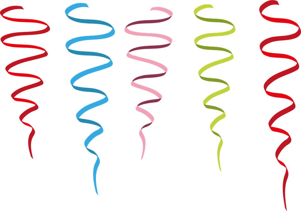 Snakes, Paper Snakes, Paper, Carnival, Bands, Garland - Paper Garland Png (960x674), Png Download