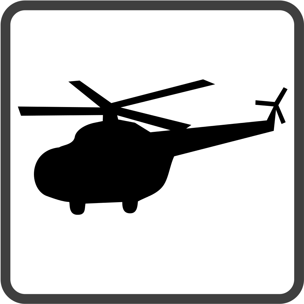 Helicopter Black Icon - Icone Hélicoptère (1024x1024), Png Download