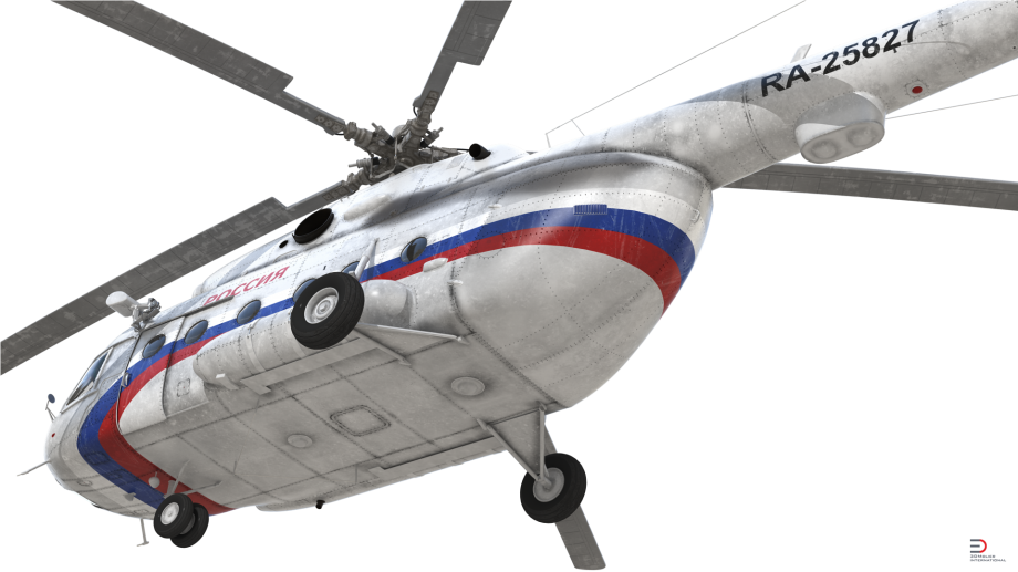 Mil Mi-8 Hip Russian Medium Transport Helicopter 3d - Helicopter (920x517), Png Download