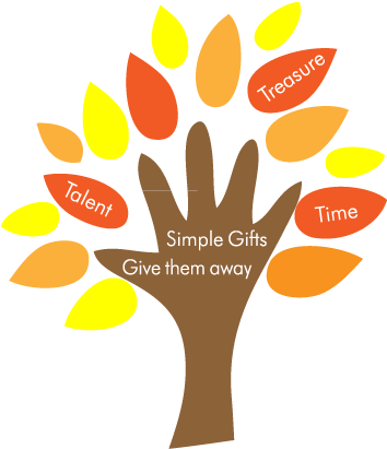 Simple-gifts - Graphic Design (362x424), Png Download