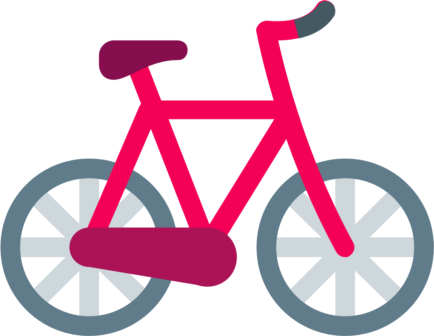 This Is A Black And White Outline Of A Bicycle - Bicicleta Icono Png (1600x1600), Png Download