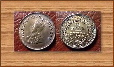 British India George V 1/2 Pice - George V (400x400), Png Download