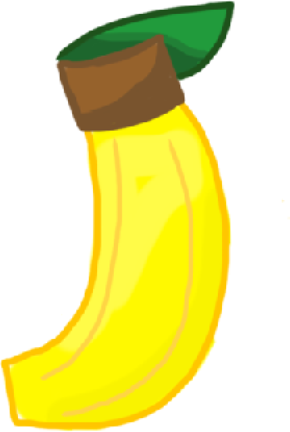Clipart Banana 5 Banana - Super Object Battle Banana (418x622), Png Download
