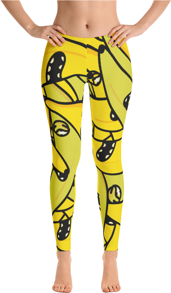 Banana Bunch Leggings - Imagineavalon Christmas Leggings, Christmas Clothing, (1000x1000), Png Download