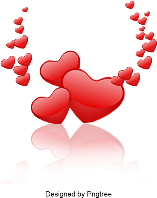 Wreath With Red Hearts, Wedding, Festive, Love Png - Portable Network Graphics (800x800), Png Download