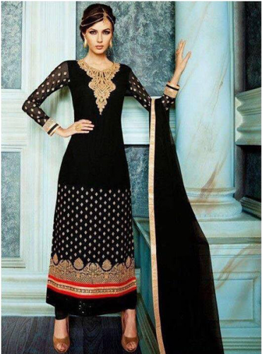 Indian Full Chiffon Suit - Dress (500x500), Png Download