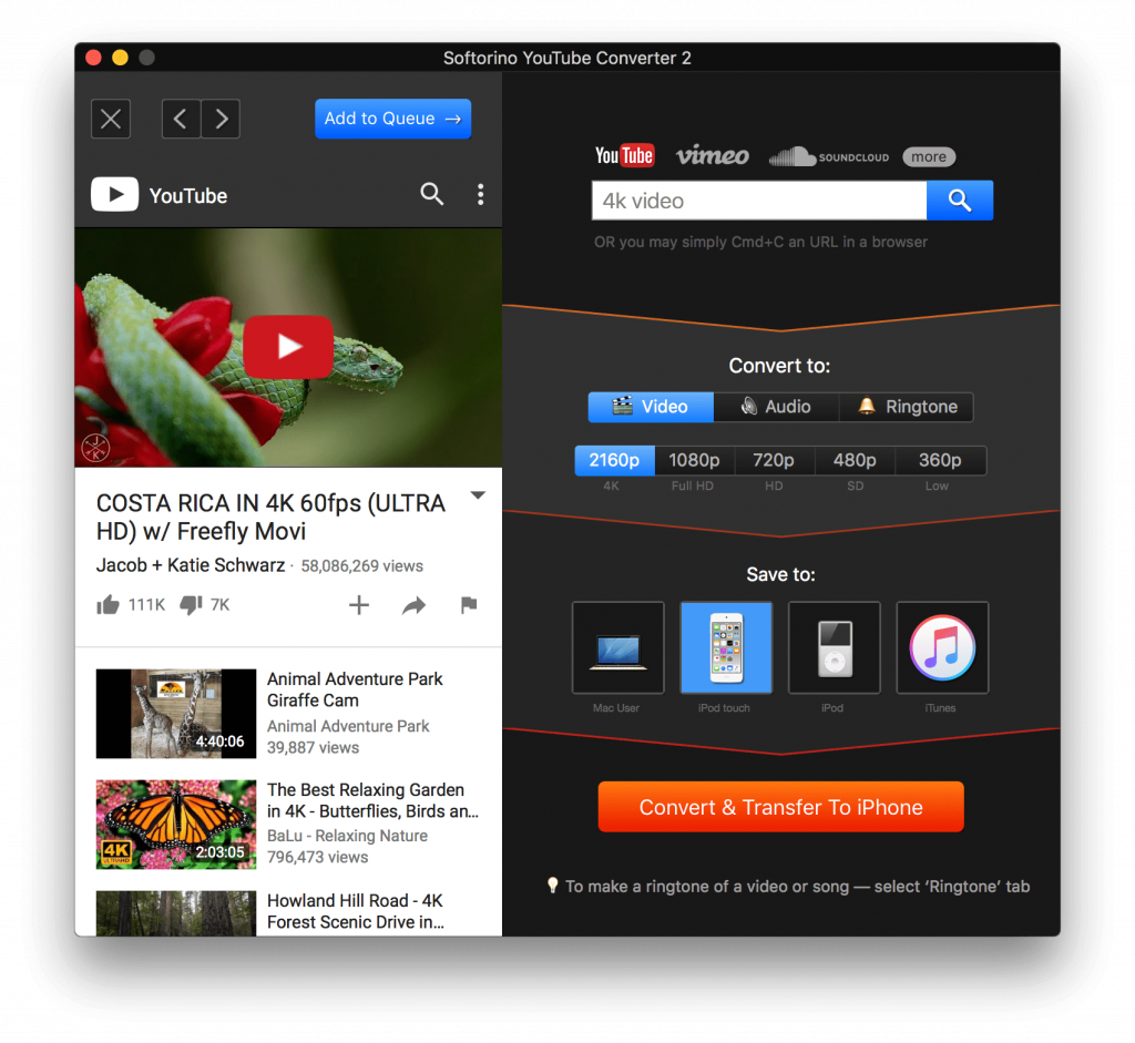 Syc 2 Will Help You Download 4k Youtube Videos - Softorino Youtube Converter (1024x941), Png Download
