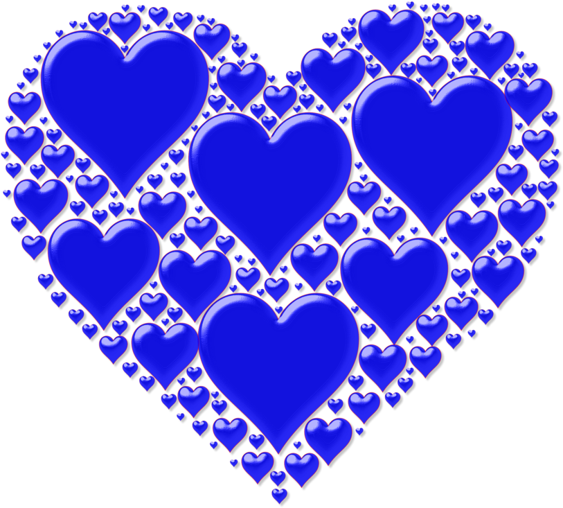 Heart Shape Color Line Circle - Hearts In Heart - Tote Bags (833x750), Png Download