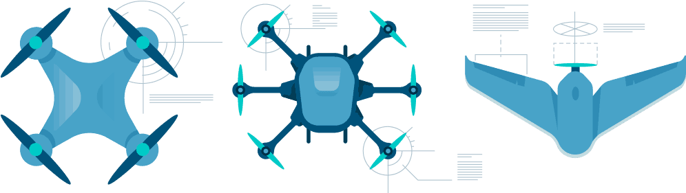 Updated With New Drone Models For - Drones Graphics (1100x411), Png Download