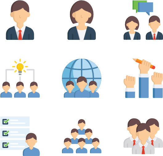 Business And Office - Management Flaticon (600x564), Png Download