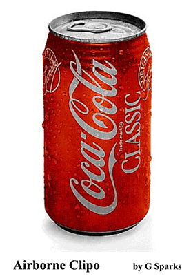 Airborne Clipo By G Sparks - Coca Cola Multipack Can (400x400), Png Download