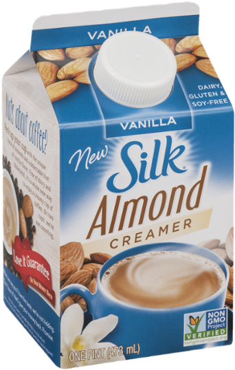 Silk Hazelnut Almond Coffee Whitener (600x600), Png Download