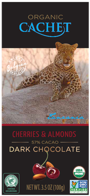 Cachet Tanaznia Single Origin Dark Chocolate With Cherries - Cachet Caramel And Sea Salt (400x400), Png Download