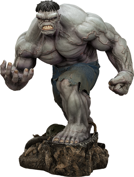Pre-order Sideshow Marvel Gray Hulk Premium Format - Imagens De Hulk Vermelho (455x600), Png Download