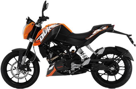 Ktm Duke 125 2t (635x350), Png Download