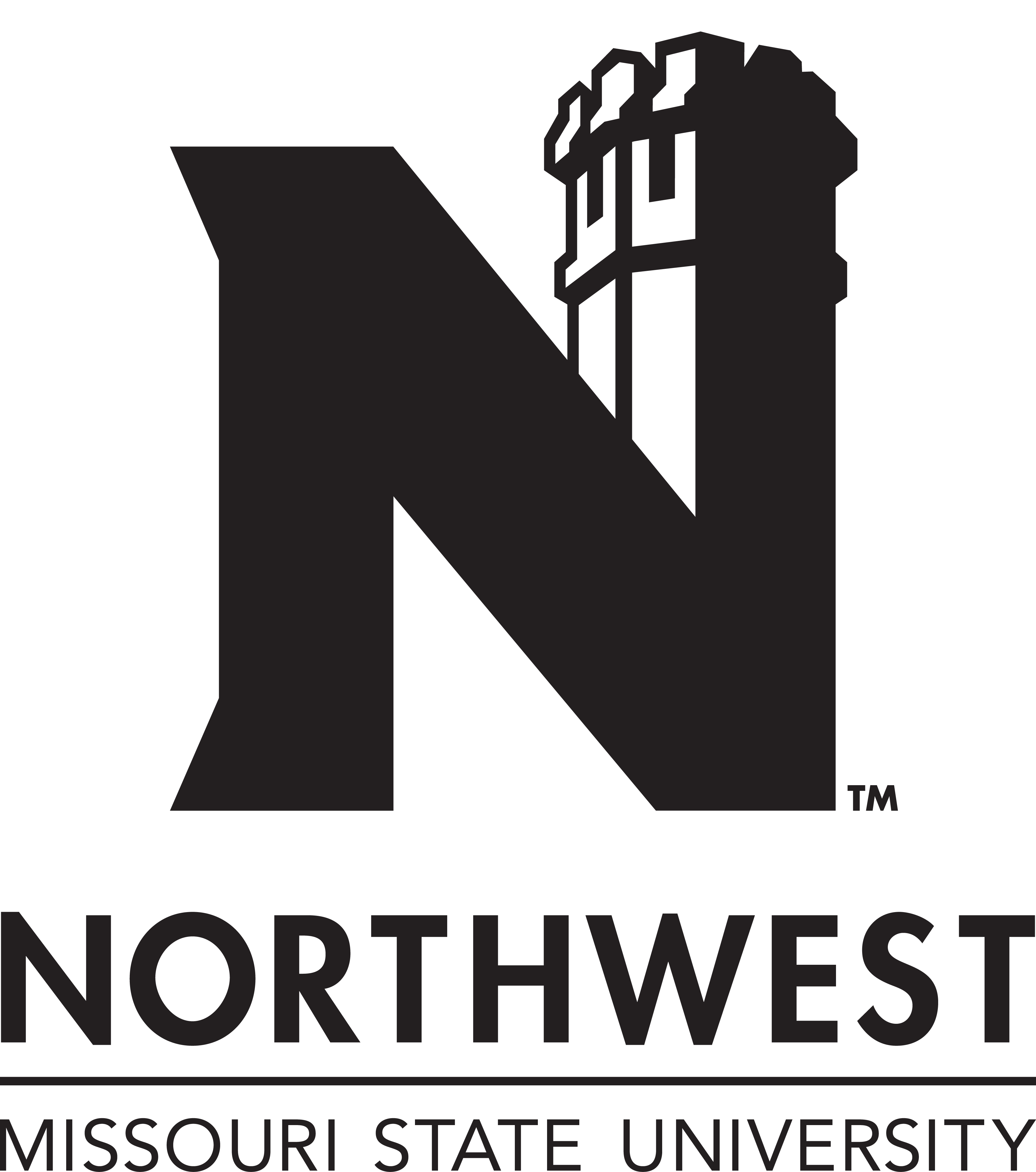 N Triple-stacked - Northwest Missouri State University (3600x4072), Png Download