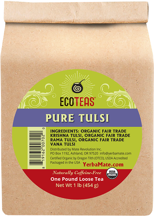 Organic Tulsi Tea - Tea Bag Yerba Mate (648x800), Png Download