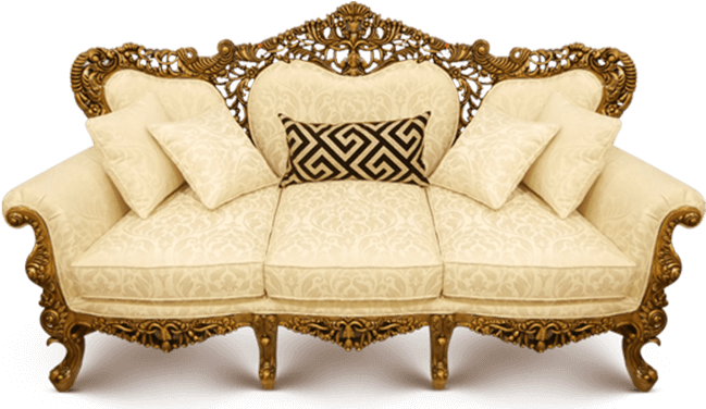 Luxury Wooden Sofa Essentials - Studio Couch (815x376), Png Download
