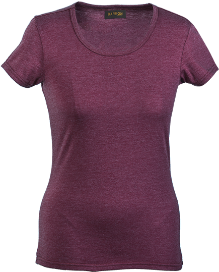 Ladies Melange Crew Neck T-shirt - Plaasmeisie Hemp (590x590), Png Download