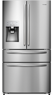 French Door Stainless 701l - Hisense French Door Fridge 720l (790x590), Png Download