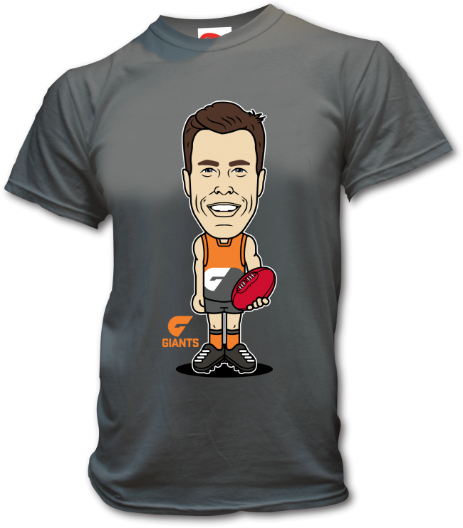 Gws Giants Men's Jeremy Cameron Player T-shirt - Sydney Mens Retro 70's Tee (740x740), Png Download