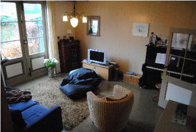 Monumental Typical Dutch Wooden Wooden House - Living Room (800x533), Png Download