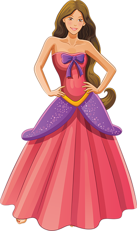 Princess School Dress-up - Barbie (279x470), Png Download