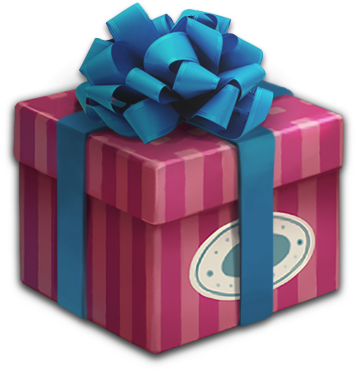 Giftbox With Bow - Wrapping Paper (408x408), Png Download