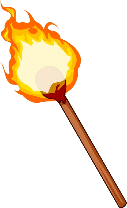 Tocha De Fogo Png (440x718), Png Download