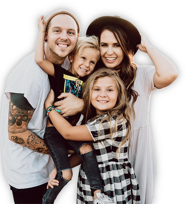 Slyfox Family - Jacy And Kacy Family (639x696), Png Download