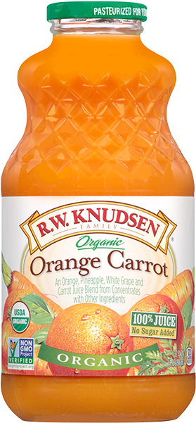 Organic Orange Carrot - Organic Carrot Orange Juice (300x615), Png Download